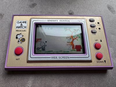 Nintendo Game & Watch Snoopy Tennis 1982 Video console, Working!