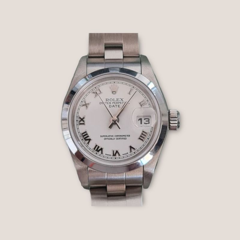 Rolex datejust 26 white dial with Roman numbers