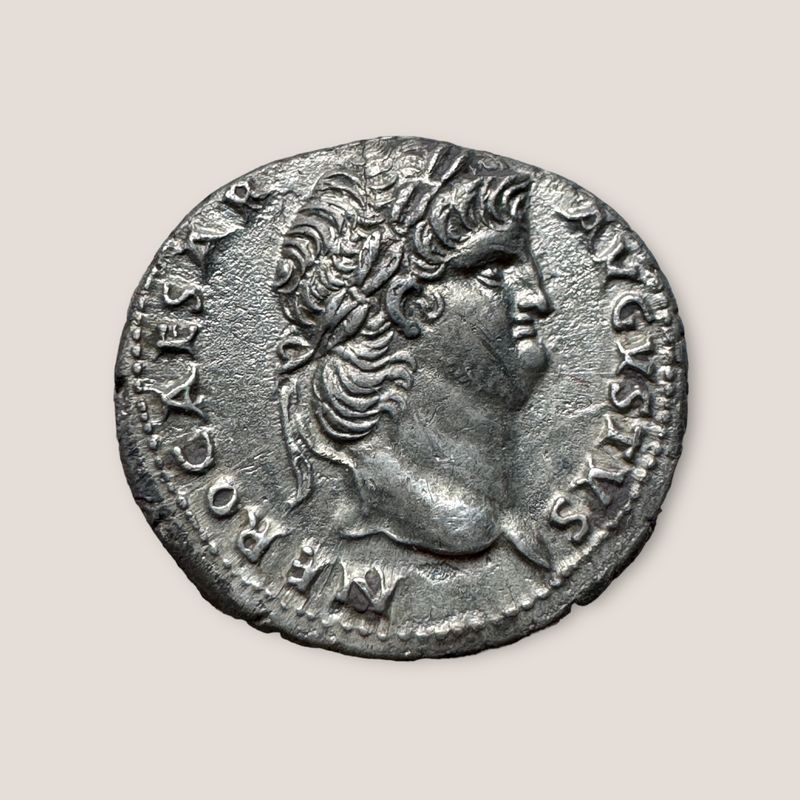 Rome, Nero, Concordia Augusta denarius, Exceptional Condition