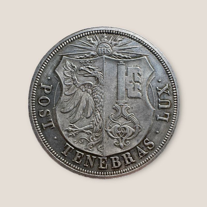 Geneva, 10 Francs 1848, by Antoine Bovy, only 385 pieces struck