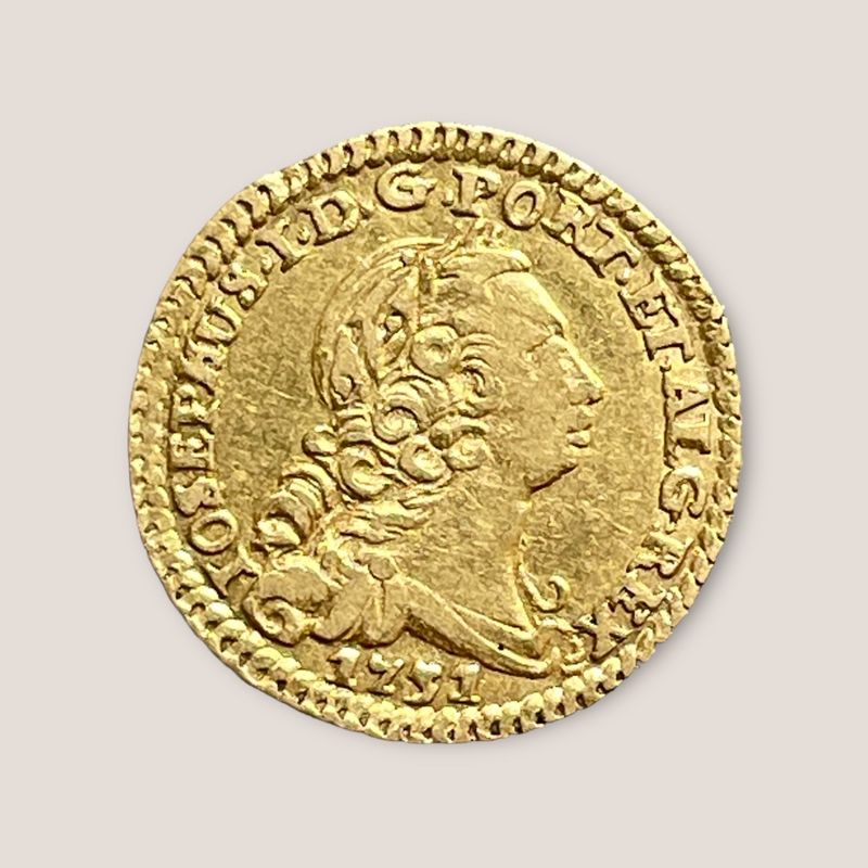 Portugal - Joseph I, 1/2 Meio Gold Escudo 1751L Lisbon